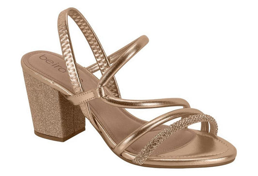 Sandália Beira Rio TP Metalizado Premium Strass 8280786