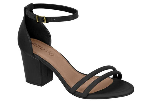 Sandália Beira Rio Napa Turim Strech Preto 8280688